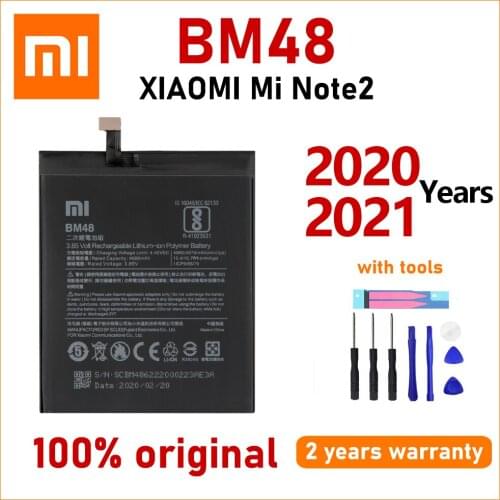Xiao Mi Original 4000mAh BM48 Battery For Xiaom Note 2 Note2 Phone High quality Batteries With Tools+Tracking number