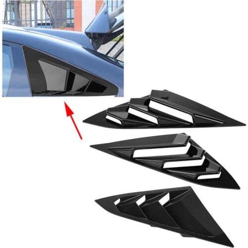 1 Pair Left & Right Car Side Window Louver Scoop Cover Vent for Honda Civic 2016 2017 2018 Car Styling