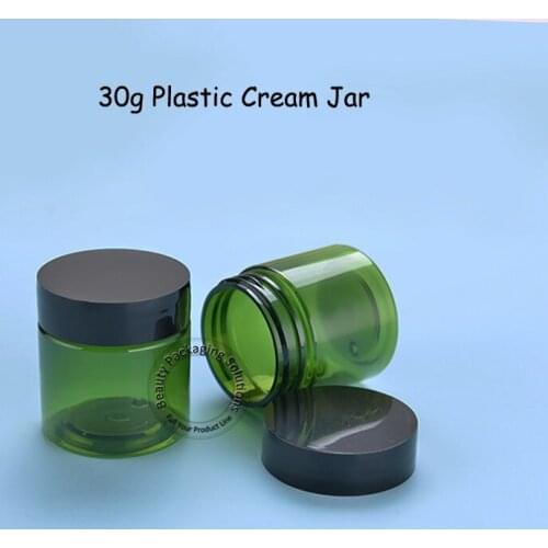 120pcs/Lot Wholesale Plastic 30g Cream Jar 30ml Cosmetic Container 1/3OZ Women Facial Cream Bottle Refillable Packaging