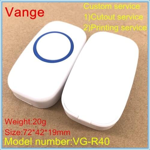 4pcs/lot mould made extrusion emergency button case 72*42*19mm ABS plastic junction box housing for home security device