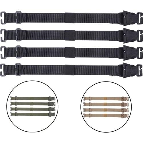 4pcs Outdoor Backpack Accessory Strap Webbing Sternum Adjustable Dual Release Buckle Pockets Band