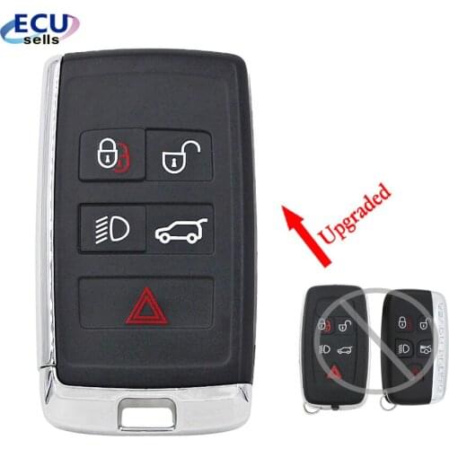 5B Upgrated Smart Remote Key Fob Shell for Land Rover LR2 LR4 2012-2015,Range Rover Evoque /Sport FCCID :KOBJTF10A
