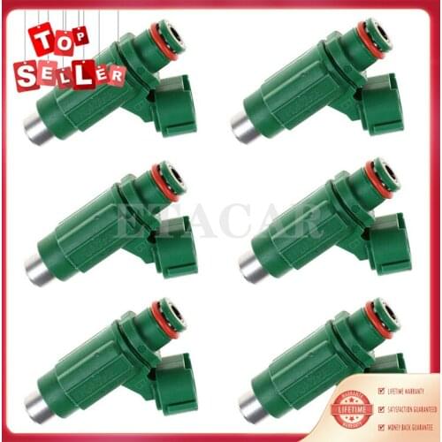 6pcs Fuel Injector 6S5-13761-00-00 6S5137610000 Fits For Y-amaha 2008 2009 2010 2011 2012 PWC FX FZS Jet Boat
