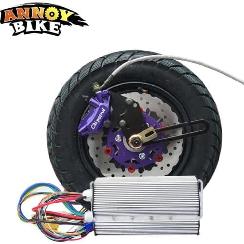 60v72v 84v 96v 12" Rim 3000W 3kw Electric Hub Motor Wheel Kit For Electric Motocycle Electric Car Kit DIY Double Pump Disc Brake