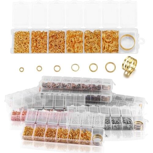 975PCS/Set 4 5 6 7 8mm Open Jump Ring Open Ring Connectors DIY For Necklace Chain Jewelry Making sets Finding Accessories kits