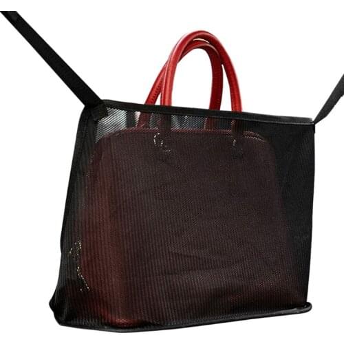 Car Net Pocket Handbag Holder Seat Back Organizer Mesh Large Capacity Bag
