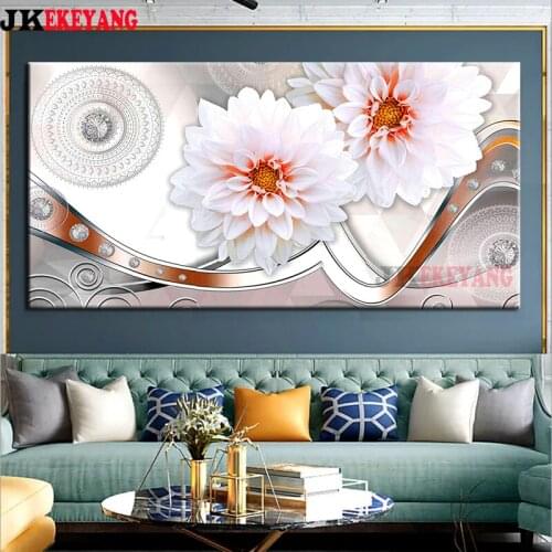 Large 5D Diy diamond painting flower Diamond Mosaic Rhinestone Diamond Embroidery cross stitch Y4401