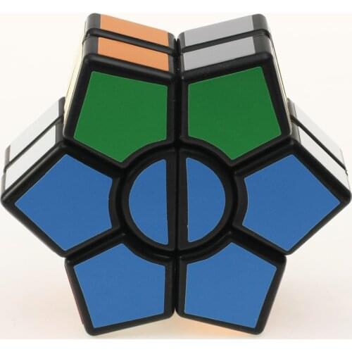 Black 2-Layers Super Square-1 Star Hexagonal Magic Cube David Star Puzzle Speed Twist Cubo Magico Game Educational Toy