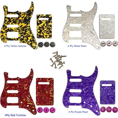 Guitar Parts-For US 72'11 Screw Hole Standard St Deluxe Humbucker Hss Guitar Pickguard & Back Plate Scratch Plate