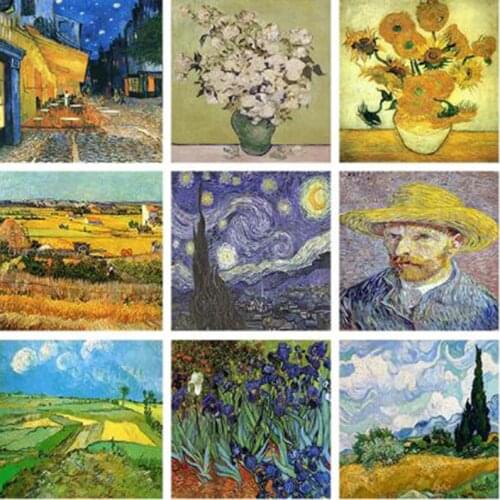 Famous painter Vincent Van Gogh series 5D DIY diamond painting full square/round diamond embroidery home decoration painting