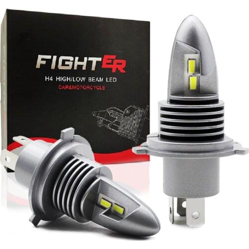 Luces Led H4 Led H7 Bulb Fighter H4 Led Moto 12V 6000K White 9005 9006 Led Hb3 Hb4 H11 Led Fog