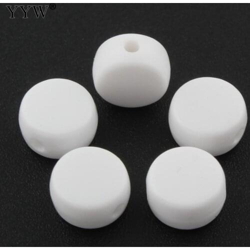Wholesale 3500pcs/Bag 7x3mm Opaque Acrylic Beads Flat Round Loose Spacer Beads For Diy Making Bracelet Necklace Jewelry Findings