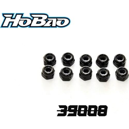 Original OFNA/HOBAO RACING 39008 Nylon Nut M3, 10pcs For HYPER MT/MT PLUS/MT PLUS Ⅱ MONSTER TRUCK