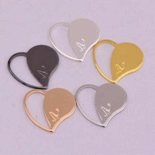 14 * 13mm semi-hollow semi-solid peach heart necklace pendant accessories pure copper love-shaped copper diy handmade materials