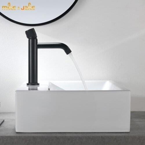 Whole brass matt black basin faucet brass bathroom faucet single handle water tap gold brush sink tap cold and hot mixer tap