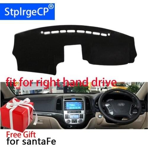 Car Dashboard Cover Mat for Hyundai Santa Fe 2007-2012 Right Hand Drive Dashmat Pad Dash Mat Covers Dashboard Accessories