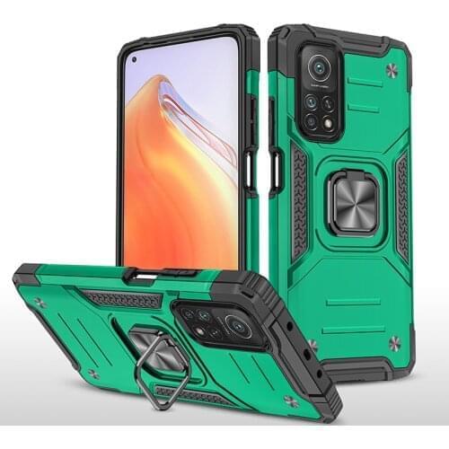 For Xiaomi Mi 10T Armor Shockproof Case for Xiaomi Mi 10T Pro Drop Protective Defender Magnet Holder Ring Case Cover Mi 10 T Pro