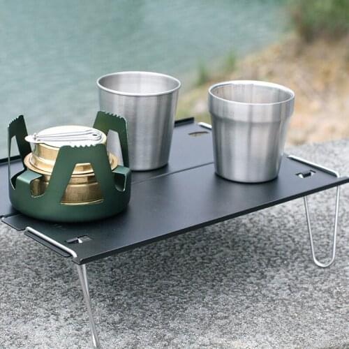 Camping Tables Picnic Lightweight Camping Furniture Portable Outdoor Hiking Desk Aluminum Plate Folding Table Barbecue