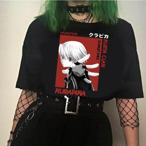 Hunter X Hunter Kurapika Harajuku Anime Cosplay Women Streetwear T-shirt