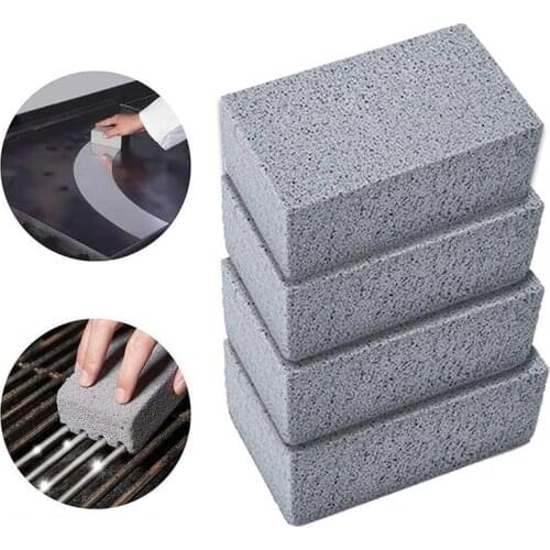 1pcs BBQ Grill Cleaning Brick Block Barbecue Cleaning Stone Racks Stains Grease Cleaner Tools Kitchen Gadgets