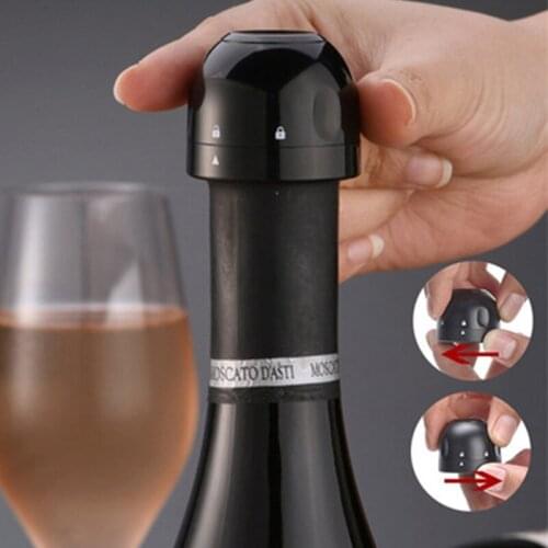 1Ps Sealed Wine Stopper Red Wine Bottle Cap Stopper Silicone Sealed Champagne Bottle Stopper Retain Freshness Wine Plug Bar Tool