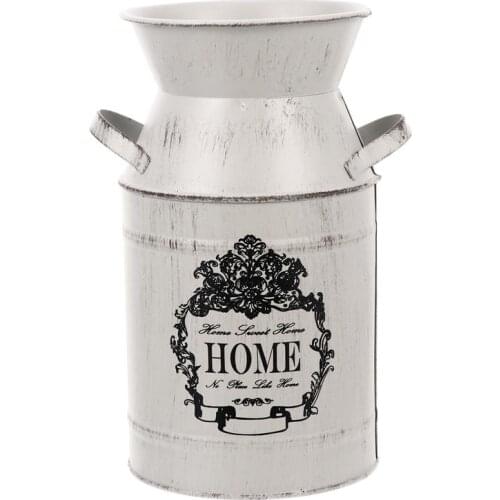 1pc Iron Art Flower Pot Creative Coffee Pot Shaped Retro Decorative Plant Bucket Flower Bucket Flower Milk Jug Bucket