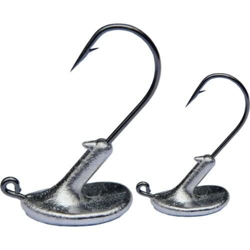 10PCS/Lot 3.5g 5g 7g 10g 14g Tumbler Head Hook Jig Bait Fishing Hook For Soft Lure Fishing Tackle fishing tackle accessorie