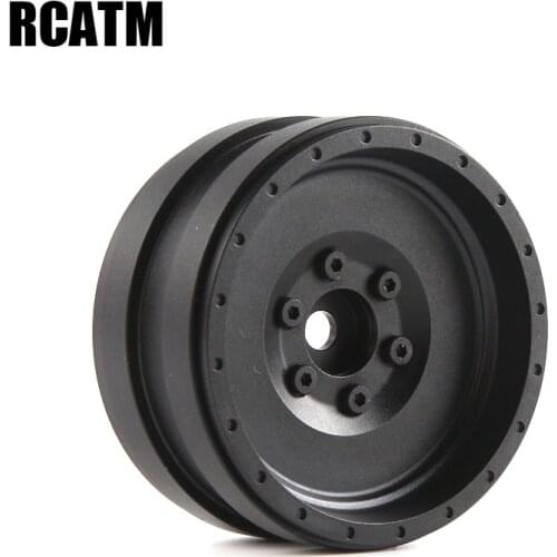 2pcs CNC Metal Alloy 1.9inch Wheel Rim Beadlock For 1/10 RC Crawler Car TRX4 Defender G500 TRX6 G63 D90 Axial SCX10 90046 TF2