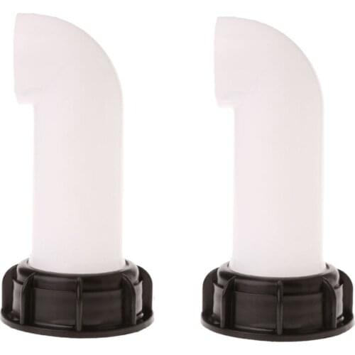 2Pcs IBC Tote Tank Drain Cover Extension Spout Hose Nozzle Tap Cap Valve Female Thread CNIM Hot