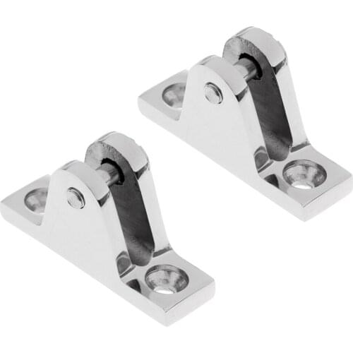 2 Pieces Boat Angled Deck Hinge Mount 316 Stainless Steel Hardware with Bolt