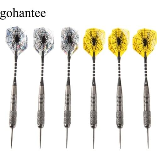 3Pcs/Box 26g Professional Tungsten Steel Needle Tip Darts, Brass Barrel & Aluminum+Plastic Shafts & Nice Flights Hard Point Dart
