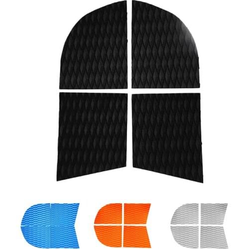 4 Pcs Diamond Grooved Pet Dog Traction Pad Deck Grip Mat for Stand-Up Paddleboard Surf Stand Up Paddleboard Surfing Accessories