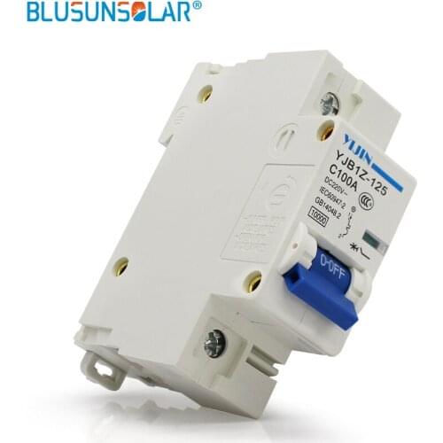 5 pieces/lot high quality hot selling1P 100A DC220V DC Circuit Breaker MCB For PV Solar System