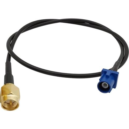 5PCS RG174 Fakra Male Plug to SMA Male Plug Straight Assembly Extension Coaxial Cable Pigtail Adapter Connector 10/15/20/30/50cm