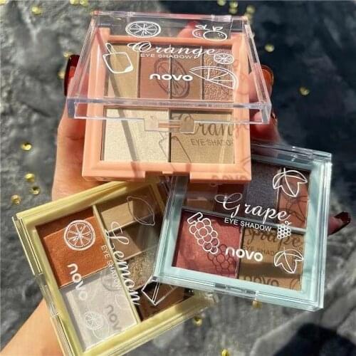 6 Color Maquillage Diamond Eyeshadow Palette Shimmer Matte Glitter Eyeshadow Pallete Pigmented Metallic Makeup Palette Cosmetic