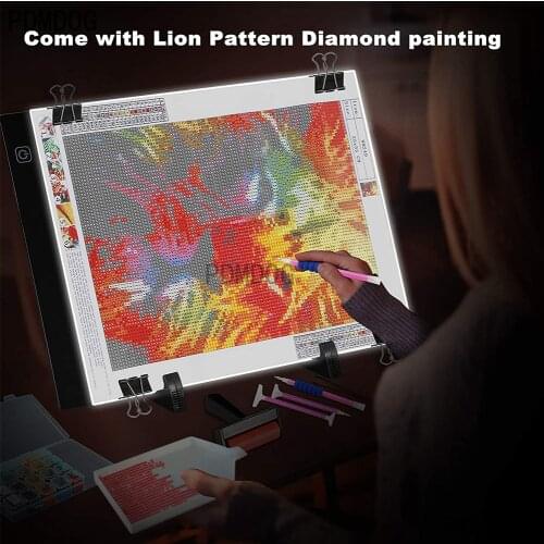 NEW Diamond Painting With scale Light Pad Board Light Box Tablet A3 A5 5D Diamond Painting Accessories Case Stitch Embroidery