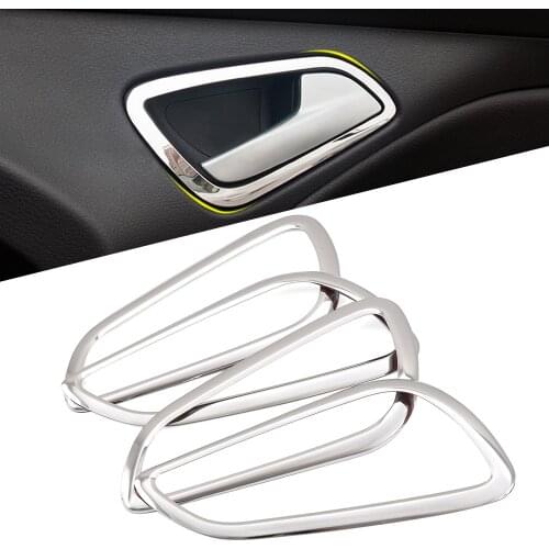 Car styling Car accessories For Ford Focus 3 MK3 2012 2013 Stainless steel interior doors hand-clasping decoration ring