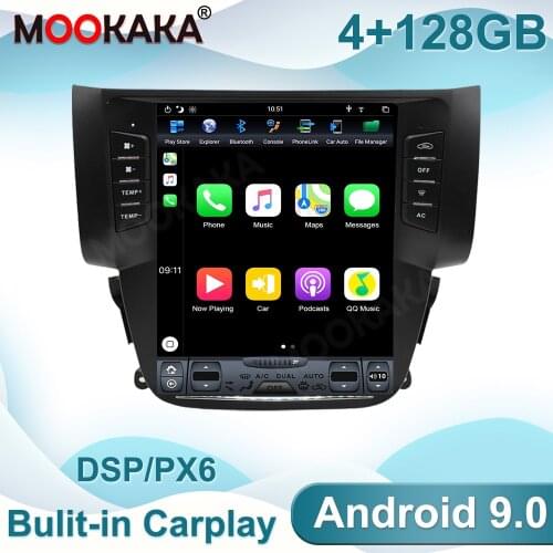 Carplay Android 9 For Nissan Sylphy 2012-2017 Tesla Screen Car GPS Navigation Headunit Multimedia Player Radio Tape Recorder