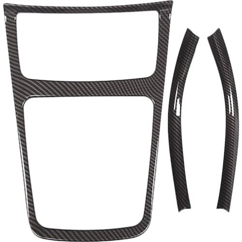 2Pcs Black Chrome Center Console Decoration Strips Trim for Mercedes Benz A/Gla/Cla Class 200 220 260 W176 A180 & 1x Black Chrom