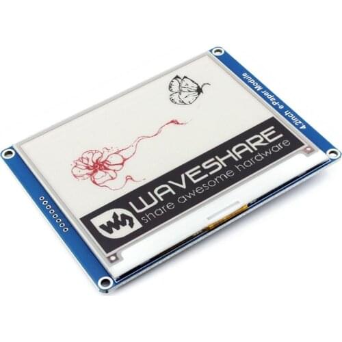 Waveshare 4.2inch e-Paper Module (B) E-ink Display Red Black White Three-color SPI compatible Raspberry Pi/Arduino/STM32
