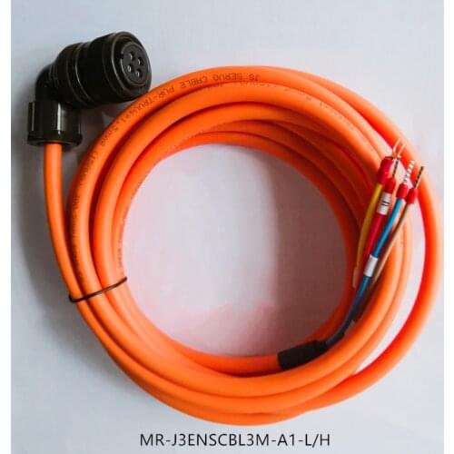 For Mitsubishi servo motor J3 J4 JE high power power cable MR-PWCNS4 MR-J3ENSCBL3M-A1-L/H 5M cable