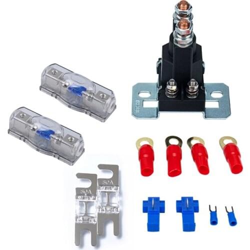 Dual Battery Isolator Relay Start On/Off 4 Pin 500A 12V For Car Power Switch small current controls large current