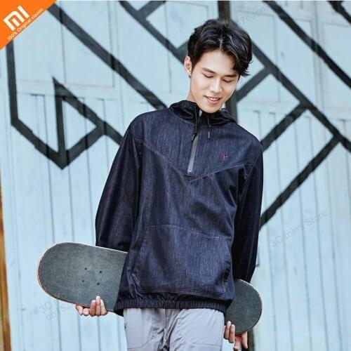 Youpin mijia denim sweater refreshing breathable spring and autumn casual jacket mens cotton jacket smart home