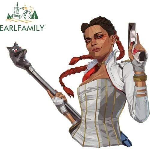 EARLFAMILY 13cm x 12cm for Apex Legends Loba Anime Car Stickers Graffiti Decals Windows Trunk RV Scratch-Proof Car Accessoires