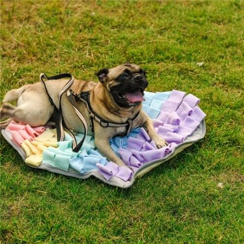 Dog Toys Increase IQ Interactive Slow Dispensing Feeder mat Pet Puzzle Puppy Training Games Feeding Food Intelligence Toy