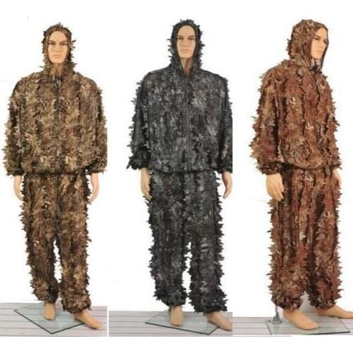 Snakes Python pattern camouflage ghillie suit Yowie sniper birdwatch airsoft Camouflage jacket and pants hunting clothes