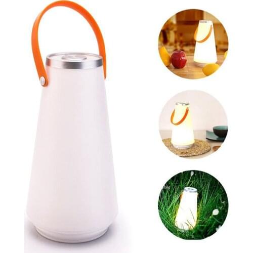 Creative Lovely Portable Wireless Led Home Night Light Table Lamp Usb Rechargeable Press Switch Outdoor Camping Emergency Light