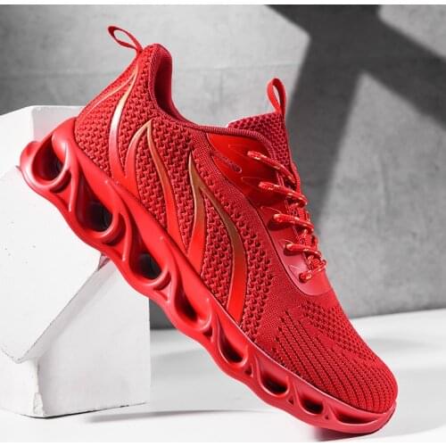 Breathable Mens Sneakers Flame Blade Running Shoes Ultralight Sports Footwear High Quality Zapatillas De Hombre Size EU 39-46