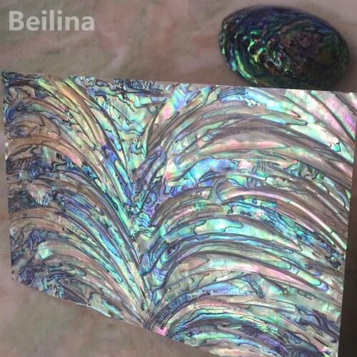 Type M New Zealand paua abalone shell laminate sheet for carved materiad and wood inlay home Crafts decoration size 240mm/140mm