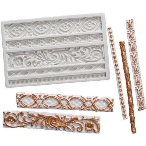 Luyou 1pc pearls cake silicone mold fondant lace mold Birthday cake decorating tools chocolate gumpaste mold FM1967